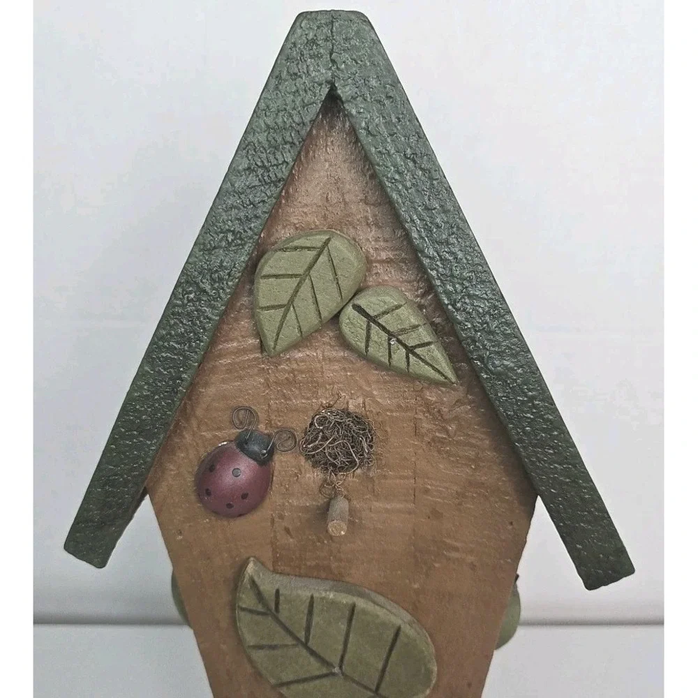 Ohio Wholesale Inc. Ye Olde Lighthouse Bait Shop Wall Hanging Bird House Ladybug